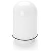 ORION LIGHTSTYLE Paralume in vetro di ricambio bianco con guarnizione, vetro filettato monocromatico Ø100mm / filettatura 80mm H160mm 60W vetro per esterni