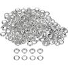 QUARKZMAN 300 Set Kit Occhielli in Metallo 10mm 2/5 Foro Occhielli per Teloni Occhiello con Rondelle per Scarpe Vestiti Cintura Etichetta Borsa Tessuto Pelle Progetto, Tonalità Argento