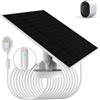 LIFEMOI Aggiornato, con avviso di ricarica luce respiratoria,Pannello solare da 6W/5V compatibile con fotocamere Arlo Ultra, Ultra2/2XL, Pro3/4/4X/5, GO2, Floodlight