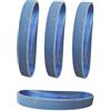 FEIHU Nastro abrasivo 40 x 760 mm.(grana 60, 80, 100, 120, 240, 320). Set nastri abrasivi professionali in metallo per, levigatrici a nastro per tubi, affilatura, rimozione della ruggine - 12 pezzi
