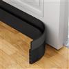 AOTUAO Paraspifferi Sottoporta, Paraspifferi Porta Blindata 300 X 5cm, Risparmiare Energia Paraspifferi Porta Ingresso, Paraspifferi Sottoporta Blindata Autoadesiva, Riduce il Rumore,anti-Freddo-Nero