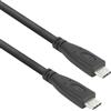 ACT Cavo USB C 60 W, 10 Gbps, 4 K a 60 Hz, cavo video USB C, cavo dati, cavo di ricarica per monitor, laptop, SSD, 5 m, AC7445