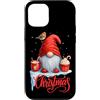 Family Christmas Gnome tees Store Divertente gnomo natalizio a forma di pettirosso Custodia per iPhone 12/12 Pro