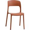 ZANINI DESIGN Sedia SIROLO, set da 2 sedie, colore beige (Mattone)