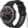 CHULN Cinturino in Morbido Silicone Compatibile con Amazfit T-Rex 3, Ajustable Sportivo Cinturino di Ricambio per Amazfit T-Rex 3.(No host)