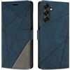 SONWO Cover per Samsung Galaxy S25 Plus, Flip Custodia in PU Pelle, Cover a Libro Portafoglio con Slot per Schede e Supporto Stand per Galaxy S25 Plus, Blu
