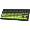 ATTACK SHARK M87PRO TKL Tastiera Da Gioco Meccanica Wireless, BT5.0/2.4G/USB-C Tastiera RGB Hot Swap Cablata, Layout USA, Interruttore Bianco Lineare, Stampa Laterale Sfumata per PC Mac- Matcha