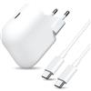 ACAGET 45W Caricatore per Google Pixel 10a 9a con 6A Cavo USB C a C 1M caricabatteria USB-C rapido Adattatore con Cavo per Google Pixel 10 9 Pro XL Fold 8 Pro 7Pro 9a 8a 7a 6a 6Pro 5 5a 4 4a 4XL 3a XL 3 2XL