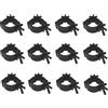 TOOSOAR 12 Ganci Professionali in Alluminio Nero per Truss 48-52mm - Attacco Rapido per Luci Palco, Eventi e DJ