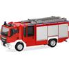 Herpa camion in miniatura MAN TGM CC Z-Cab Vigili del fuoco, miniatura in scala 1:87, pezzo da collezione, Made in Germany, plastica