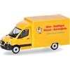 Herpa modellino Mercedes-Benz Sprinter 18 foodtruck Uova Pollame Salsicce Patate, miniatura in scala 1:87, pezzo da collezione, Made in Germany, modello in plastica