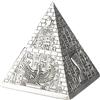 lachineuse - Cofanetto Piramide egiziana in Acciaio - Nascondiglio Segreto - 9 x 9 x 10 cm - Decorazione Egitto Antico - Scatola per Gioielli, Argento, Chiavi - Idea Regalo Decorativa Scatola