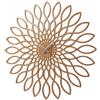 Karlsson Sunflower Orologio da Muro in legno MDF, beige, legno/mdf, rund