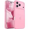 CANSHN Cover Opaca per iPhone 17 Pro(6,3 Pollici), [Protezione Completa Della Fotocamera] Custodia Traslucida Opaca Protettiva Sottile Antiurto - Rosa