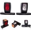 Generico 2 x LED Luci di Posizione Laterali Indicatore Ingombro Rosso Camion Rimorchio Furgoni 12v 24v E1