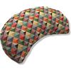 savasanas - Cuscino Mezzaluna Arlecchino, Cuscino Meditazione, Cuscino Yoga, zafu, Accessori per Yoga, Cuscino Meditazione Yoga, Cotone e bucce di Grano saraceno, Federa Lavabile