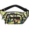 Dzxin Marsupio Uomo, Bum Bag Marsupio Uomo Donna Unisex Impermeabile Marsupio Running per Allenamento all'aperto, Escursionismo (Giallo)
