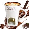 BAISHUWU Tazza per Fonduta in Ceramica, 130ml Fonduta Cioccolato Ceramica Set, Fonduta Formaggio con Candela e Forchette, Tazze per Fonduta di Cioccolato, Tazza per Fusione per Caramelle e Cioccolato