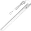 Oktaplex lighting Oktaplex Riva - Luce LED sottopensile, piatta, dimmerabile, bianco neutro, 57,5 cm, illuminazione da cucina con sensore, 760 lm, luce sottopensile, 10,2 W, 230 V, argento