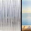 Hoonng Pellicola Vetri Finestre, Oscurante Privacy Pellicola, Onda, 44.5x300CM
