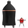 EVRBUL Copertura per griglia a carbone da esterno, resistente, 420D, copertura protettiva per barbecue con fibbia antivento e foro di ventilazione, compatibile con griglie a carbone classiche Kamado