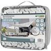 Windhager Rete ombreggiante COTE D´AZUR - 3 x 4 metri - bianco/grigio - vela ombreggiante, tettoia per esterno, rete ombreggiante - teli ombreggianti da esterno, giardino e terrazza, piscinat