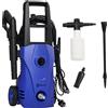 EasyComfort Idropulitrice ad Alta Pressione 1600W con Ugello Regolabile e Kit Pulizia, 35x28x65 cm, Blu e Nero
