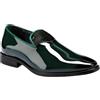 YFFUSHI Loafers Uomo Pelle Verniciata Lucida Scarpe da Cerimonia Senza Lacci per Matrimonio Ufficio Guida, Nero, 44 EU