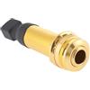 YINETTECH Endpin Jack Sound Pick-up Presa 6,35 mm Uscita 2,5 mm Ingresso per Chitarra Acustica Accessori 60.5x15.6mm, Oro