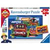 Ravensburger, Puzzle 2x24 pezzi, Per bambini a partire dai 4 anni, 2 puzzle da 24 pezzi ciascuno, Dimensione puzzle 26x18cm, Sam il Pompiere