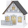Ideen mit Herz Casa a LED con pellicola effetto luce | casetta in miniatura | luce d'atmosfera | funzionamento a batteria | 9,5 cm x 8,2 cm x 11 cm