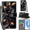 PHINIENLAND Cover per Honor 90 Lite / X50i 5G Case PU Pelle Custodia [Kickstand] [Chiusura magnetica] [Slot per Schede], Portafoglio Flip Custodia per Honor 90 Lite,Fiori