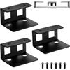 qiwuhai 3 Pz Supporto per Laptop Sotto la Scrivania, Supporto sotto Scrivania/da Parete per Computer Portatile, Supporti Sotto la Scrivania per Tablet Tastiera Dispositivi con Spessore < 3,5 cm (Nero)