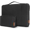 DOMISO Custodia PC 16 pollici,Custodia Computer Portatile Porta Cover PC 16 pollici,Borsa Custodia per Lenovo Thinkbook HP Dell Acer ASUS Samsung Notebook,Laptop Case Sleeve,Kit Accessori,Nero