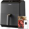 COSORI Friggitrice ad Aria, Air Fryer 6,4 Litri, Forno Elettrico, Doppia Resistenza, Connessione Wifi, 11 Funzioni Preimpostate, Libro&APP Ricette, 1700W, P585S Grigio Scuro