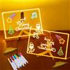 CHENBOOW Tavoletta Grafica,2 Pezzi Lavagna Magica 30x20cm,Lavagna Luminosa per Disegnare,Acrylic LED Writing Message Board with Light,Tavola per Note Artistiche per Ufficio,Scuola,Casa,Caffè
