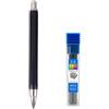 MROOFUL - Matita meccanica porta mine con meccanismo a frizione automatico, 5 colori, diametro 4,0 mm, con 4 mine 2B4B6B8B, 5,6 mm di diametro. Matita grafite per disegno tecnico, scrittura e lavori