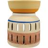 ZEN ARÔME Vaso - Serie Creativity - CraftAroma - Aromaterapia facile - Dipinto a mano - Oggetto fai da te creativo giocoso - Interni ricreativi profumati - Bruciatore fondente - 100 ml - H 12 cm - Zen'Aroôme