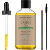 Majestic Pure Olio di ricino, 100% naturale, pressato a freddo di alta qualità, per capelli, ciglia, sopracciglia, unghie, idratante e nutriente, olio per corpo, capelli e vettore, 60 ml