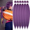 YDDM Capelli Per Treccine Africane Lilla Extension Treccine Texture Yaki Easy Install per Principianti 32 Pollici 6 Pezzi Capelli Leggeri e Naturali per Box Braids, Twist e Crochet