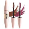 Lestpola Confezione da 2 mascara impermeabili per volume e lunghezza, marrone, bordeaux, ciglia lunghe, in fibra, lunga durata, senza grumi, resistenti allo sfregamento, volume e definizione, per donne-03+04