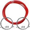 cyclingcolors Kit Copri Deragliatore Cavo Teflon per Bicicletta, Rosso
