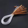 Hztyyier 12Pcs Uncinetti Set di aghi afgani tunisini di bambù carbonizzato con cavo di plastica Kit di ferri da maglia all'uncinetto Dimensioni 3-10mm Knitting Sets