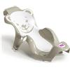 OKBABY Buddy Sdraietta Anatomica con Seduta in Gomma Antiscivolo per il Bagnetto del Neonato, 0-8 Mesi (8 kg), Grigio