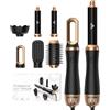 OKWRAP Airbrush 6 in 1 Air Styler, spazzola soffiante per capelli, con 6 accessori, asciuga capelli, arricciacapelli, spazzola soffiante, lisciante per capelli, asciugatura, lisciante