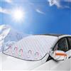 BNOYONERAS Copri Parabrezza per Auto Inverno,Pellicole Protettive Antighiaccio per Auto,Copertura Parabrezza Auto,Parabrezza per Auto Magnetico con 5 Magnete,Copri Parabrezza Auto,Ripiegabile,150 * 111CM