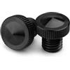 CXEPI Tappi Specchietti 8mm moto 2 filettatura destro M8 Coppia di tappi di chiusura per specchietti retrovisori per moto in alluminio CNC 2 pezzi in senso orario