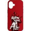 Disney Custodia per iPhone 16 Disney Villains Cruella de Vil Fashion Soprattutto Rosso