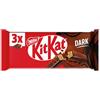 KITKAT Dark Wafer ricoperto di Cioccolato Fondente, 3 Snack da 41,5g (124,5g)