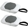 TGKEAIY Porta Salviette Umidificate Riutilizzabile, 2 Pezzi Scatola per Salviettine per Neonati Portable, Bambini Scatola da Appendere per Passeggini e Salviette Dispenser per Casa e Ufficio